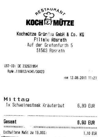 izeu Hffner Kochmtze Restaurant